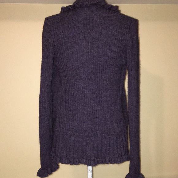 Elisabetta Collection Open Front Wool Blend Cardigan - Picture 3 of 9